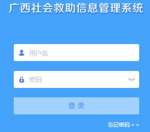 广西社会救助信息管理系统